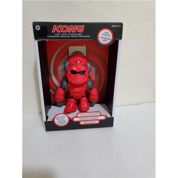 KING KONG DIE CAST INTERACTIVE ACTION FIGURE RED INFRARED TECH LED LIGHTS TOY - Picture 3 of 7